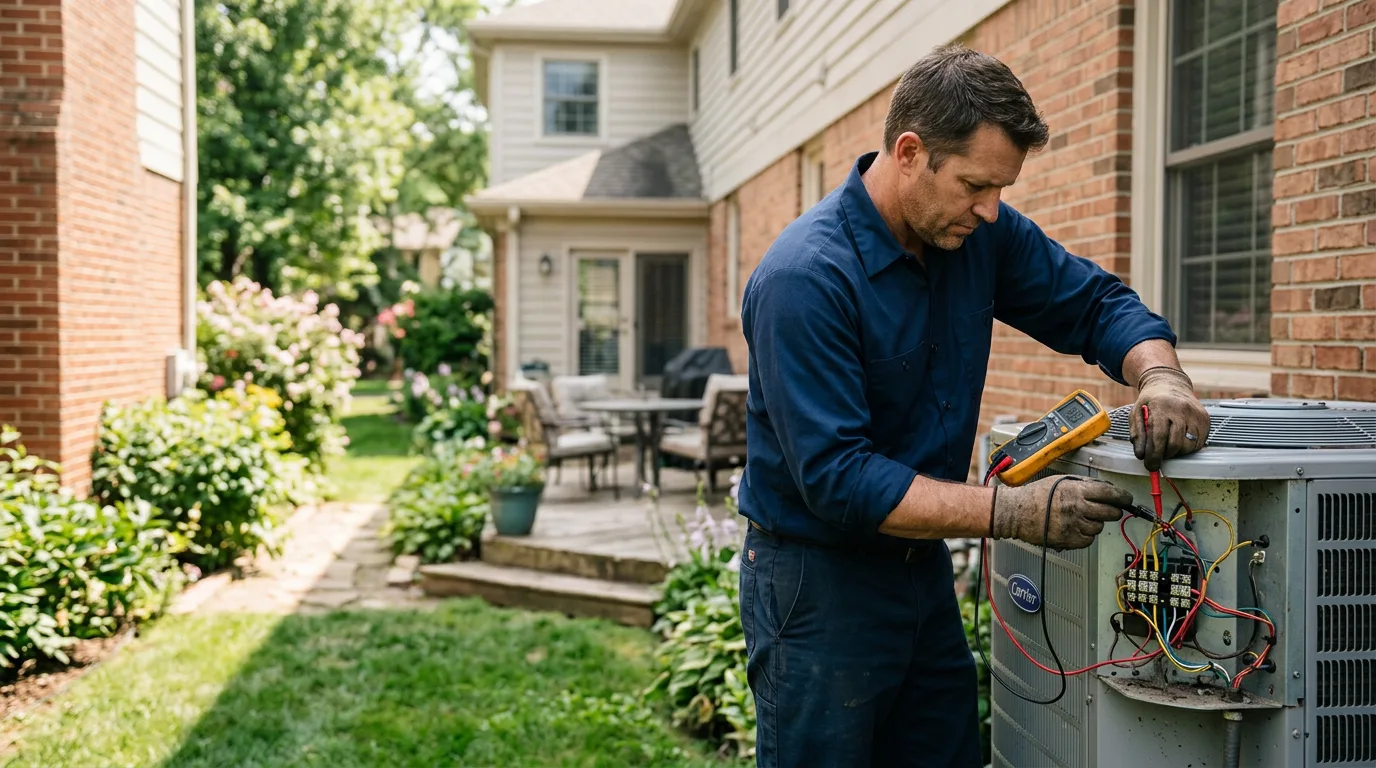HVAC technician working near West Warwick, RI